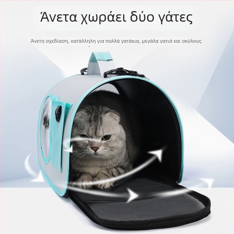 Τσάντα για κατοικίδια crossbody, αναπνεύσιμο PC υλικό, σχέδιο κάψουλας διαστήματος, Hongyue Special Pet