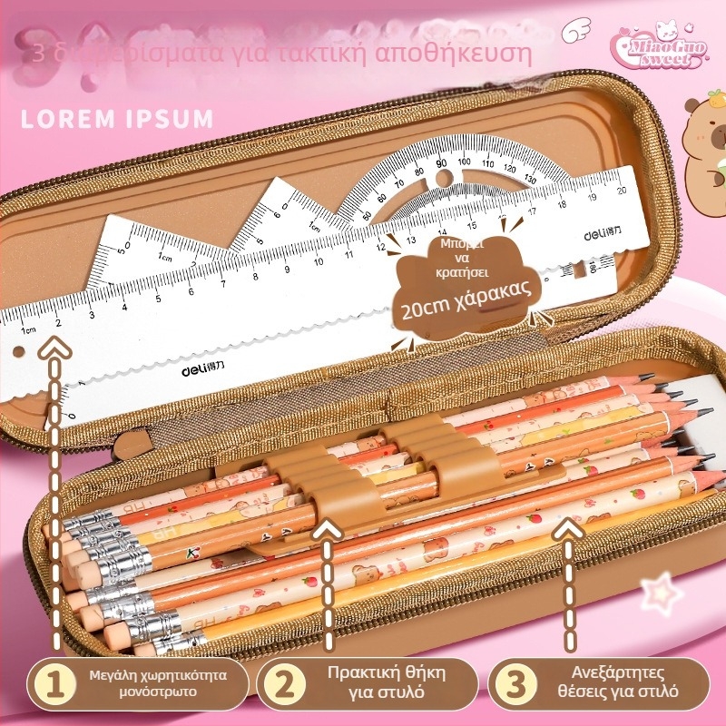 Chenyu παιδική θήκη μολυβιών από καμβά, unisex, κορεατικό στυλ