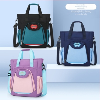 Τσάντα μελέτης για μαθητές Δημοτικού για εξωσχολικές δραστηριότητες; unisex, νάιλον υλικό, σχέδιο μείωσης βάρους, μονοχρωματικό σχέδιο, επένδυση νάιλον