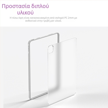 Θήκη PC για iPad Pro με frosted φινίρισμα, ανθεκτική σε πτώσεις, αντι-δακτυλικά αποτυπώματα, αντοχή στη φθορά
