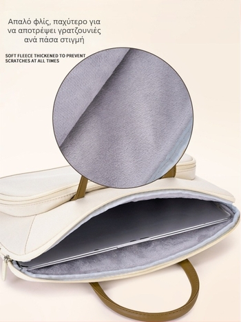 Γυναικεία τσάντα φορητού υπολογιστή - Αδιάβροχη, υπερ-ελαφριά, Ανθεκτική στη φθορά, Oxford ύφασμα, εσωτερική επένδυση πολυεστέρα