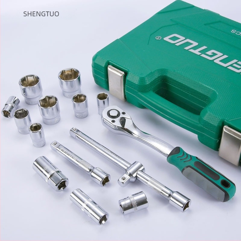 Σετ 32 τεμαχίων με κλειδί για μπουζί και ράτσετ για αυτοκίνητα από ατσάλι χρωμιοβανάδιο