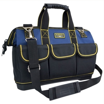 Φορητή τσάντα εργαλείων ηλεκτρολόγου - ενισχυμένη, ανθεκτική στη φθορά και αδιάβροχη, ιμάντας ώμου, πολυλειτουργική, μεγάλης χωρητικότητας
