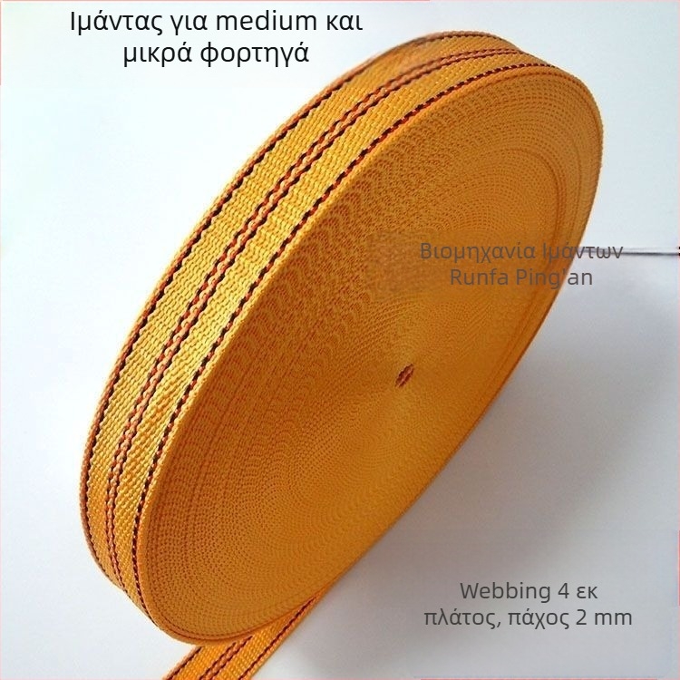 Ιμάντες αυτοκινήτων, επίπεδοι ιμάντες, ανθεκτικοί στη φθορά, μοντέλο 985, διάμετρος 12–12,9 cm, υλικό: μετάξι