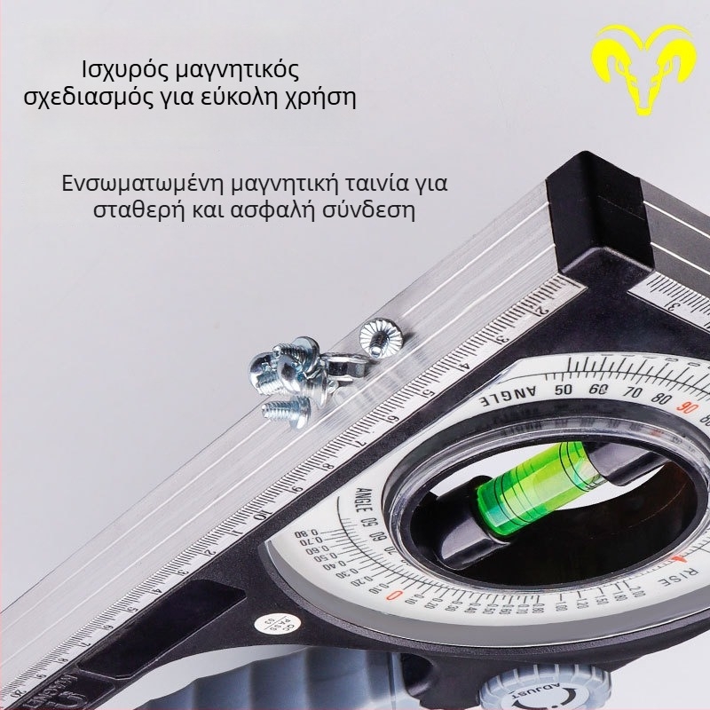 Ψηφιακός μετρητής κλίσης με μαγνητικό ψηφιακό inclinometer και γωνιόμετρο-ράβδος επίπεδο εργαλείο για κατασκευές και διακόσμηση