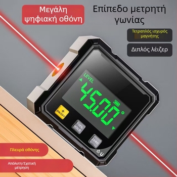 Μαγνητικός οριζόντιος μετρητής γωνίας, μίνι προτροκτόρ, μετρητής κλίσης, ηλεκτρονικός ψηφιακός inclinometer