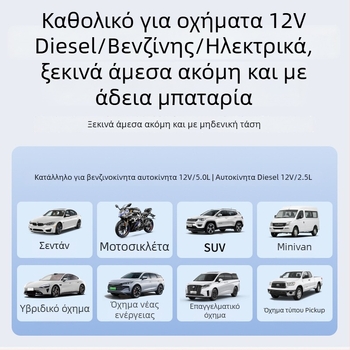 Συσκευή αυτοκινήτου 3 σε 1: εκκίνηση με μπαταρία, φουσκωτήρας ελαστικών και φωτισμός CC208