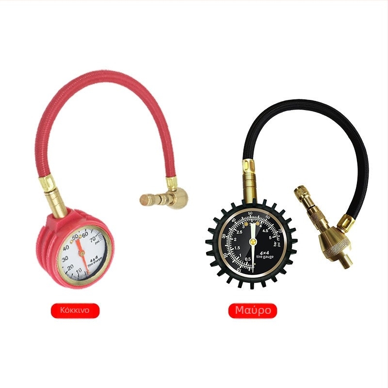Μηχανικός μετρητής πίεσης ελαστικών αυτοκινήτου με λειτουργία γρήγορου εκτόνωσης, εύρος 75 psi, μονάδες PSI/Bar, μοντέλο GH05-A11R4, για αυτοκίνητα, μοτοσικλέτες και φορτηγά