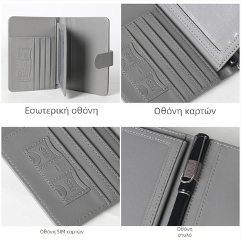 RFID θήκη διαβατηρίου από PU δέρμα – Parker, επαγγελματικό στιλ μετακίνησης, αναπνεύσιμη, αδιάβροχη, εξαιρετικά ελαφριά, πολλαπλές θήκες καρτών