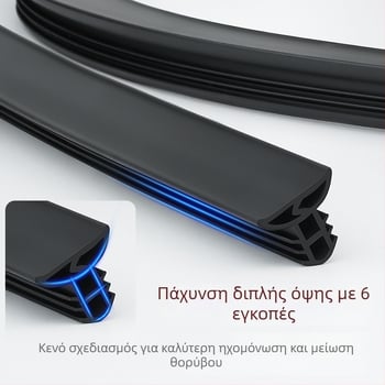 Λωρίδα στεγανοποίησης αυτοκινήτου για κεντρική κονσόλα – καουτσούκ, αναβαθμισμένο μοντέλο, καθολική εφαρμογή, ηχομόνωση