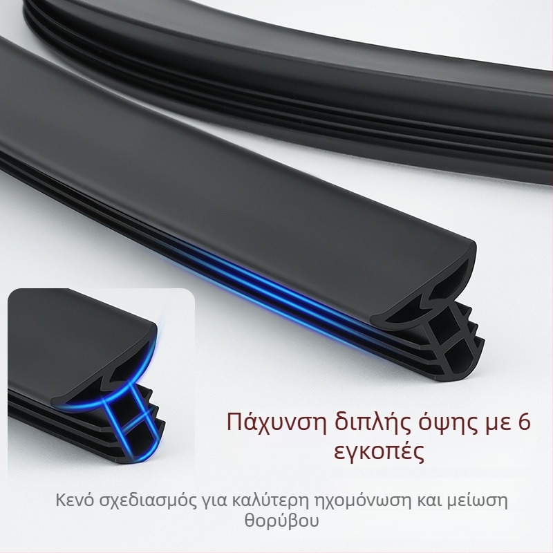 Λωρίδα στεγανοποίησης αυτοκινήτου για κεντρική κονσόλα – καουτσούκ, αναβαθμισμένο μοντέλο, καθολική εφαρμογή, ηχομόνωση