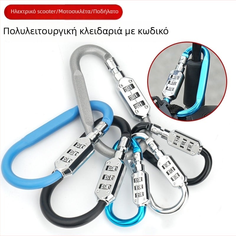 Μηχανικό συνδυαστικό κλείδωμα αποθήκης (ZH-GS1), από κράμα ψευδάργύρου, μάρκα Zhan Han-Levy; κατάλληλο για μοτοσικλέτες, ηλεκτρικά οχήματα και ποδήλατα.