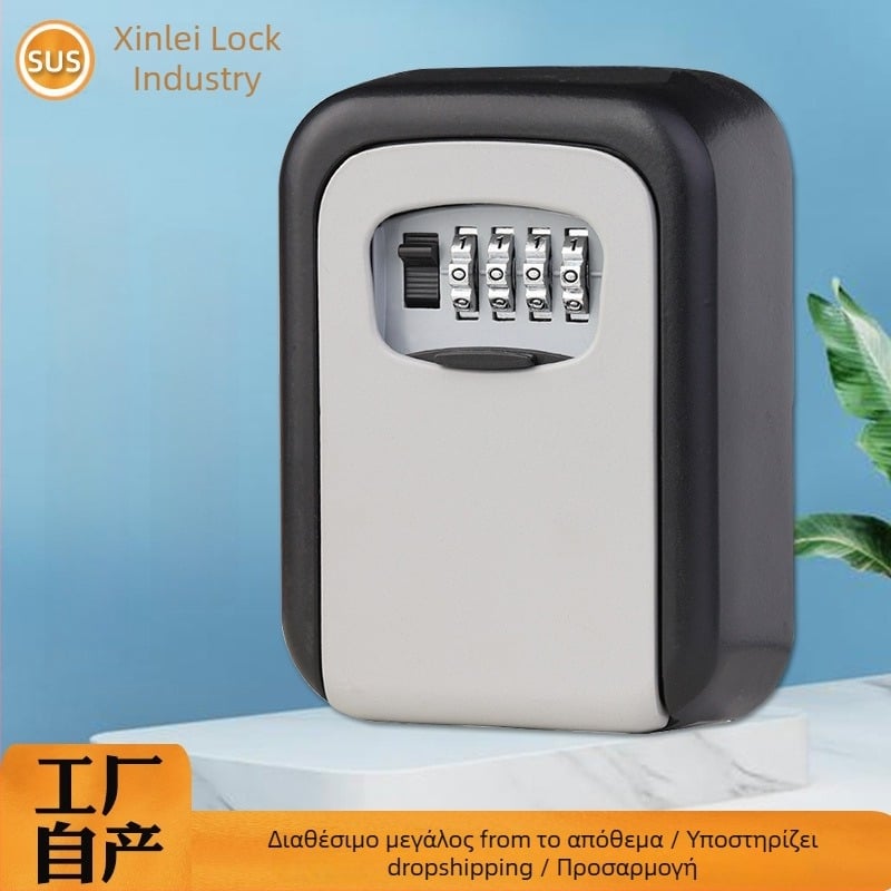 Μηχανικό κουτί κωδικού-κλειδιών με cat-eye κλειδαριά, επιτοίχιος, μοντέλο XL-903, κράμα ψευδαργύρου-αλουμινίου, προσαρμοσμένη κατασκευή