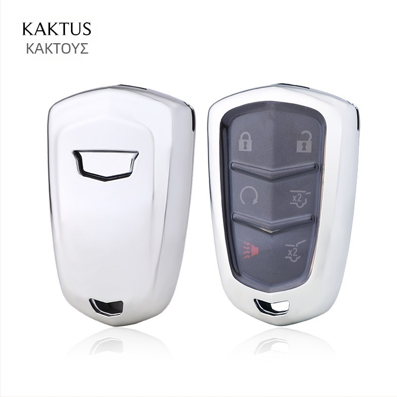 Θήκη κλειδιού Cadillac από TPU, μαλακό προστατευτικό κάλυμμα, σχεδίαση όλα σε ένα