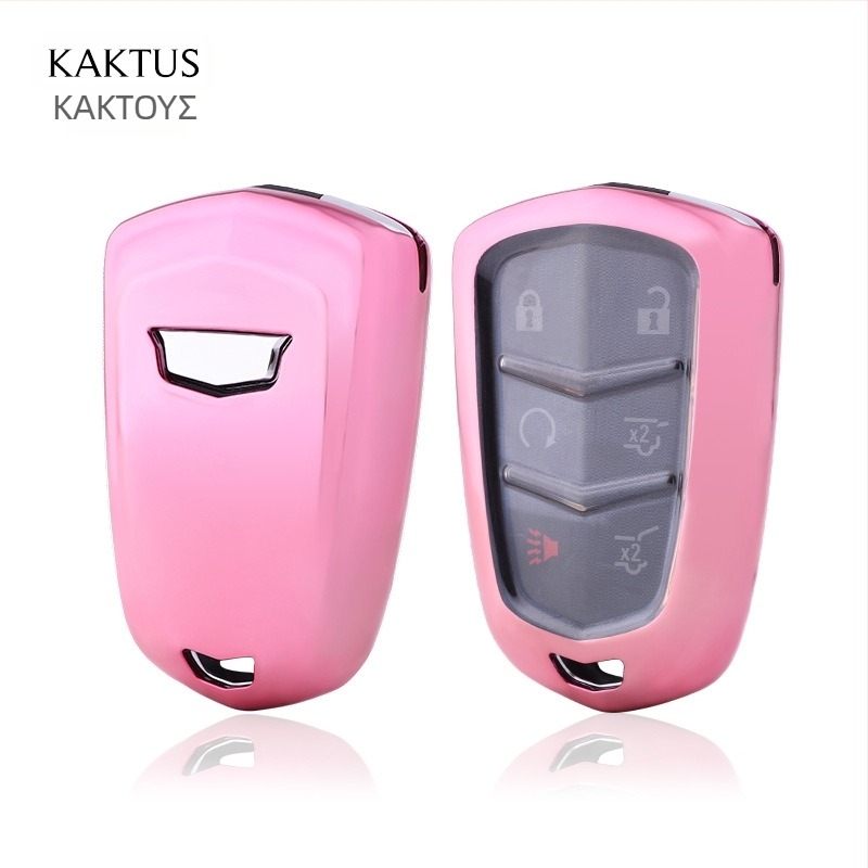 Θήκη κλειδιού Cadillac από TPU, μαλακό προστατευτικό κάλυμμα, σχεδίαση όλα σε ένα