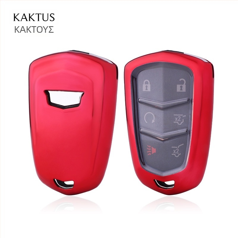 Θήκη κλειδιού Cadillac από TPU, μαλακό προστατευτικό κάλυμμα, σχεδίαση όλα σε ένα