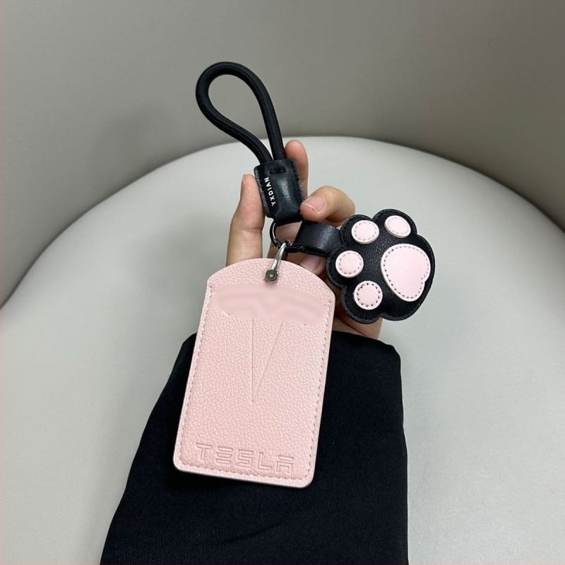 Κάλυμμα NFC για κλειδί Tesla Model 3 / Model Y, δέρμα microfiber, εθνοστυλ