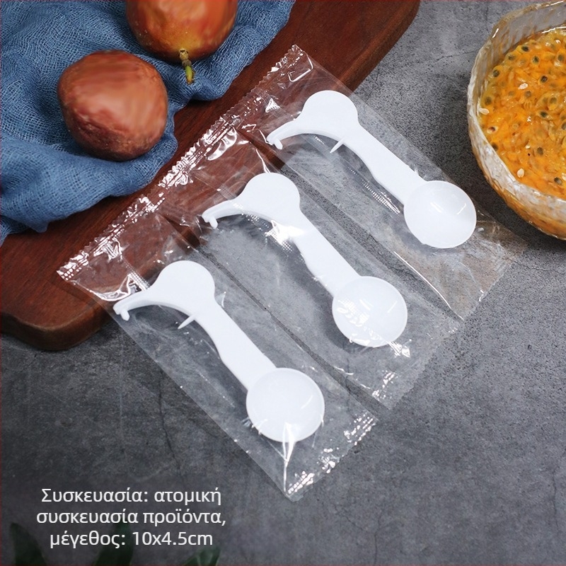 Κουτάλι μίας χρήσης για άνοιγμα φρούτου του πάθους, πλαστικό, για ενήλικες, στυλ Νέου Κινέζικου, φινίρισμα με υδροπλύση