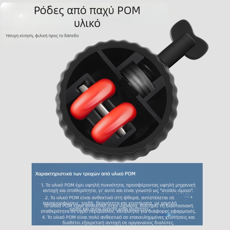 Τροχοί επίπλων γενικής χρήσης από POM+ABS με αντοχή στη φθορά