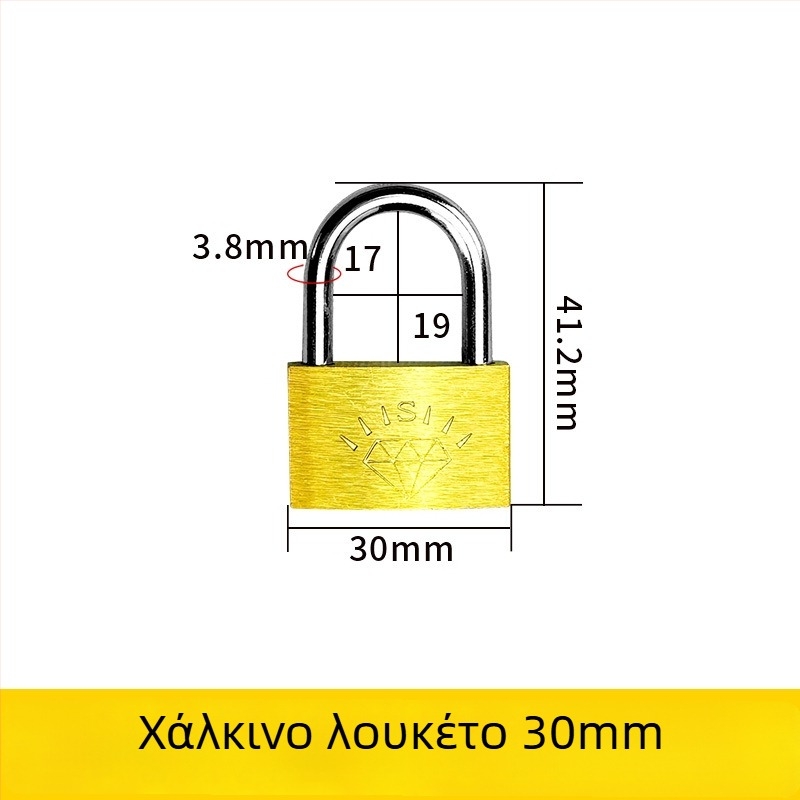 Κλειδαριά από ορείχαλκο – XB μάρκα, οικιακή κλειδαριά, Μοντέλο Brass, Μοντέρνο μίνιμαλ στυλ, Εμβέλεια εφαρμογής: Άλλο