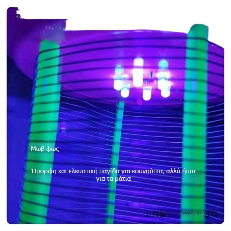 Ηλεκτρική λάμπα εξόντωσης κουνουπιών με LED, κάλυψη έως 10 τ.μ., χειροκίνητο ηλεκτροσόκ θανάτωσης κουνουπιών, χωρίς ενσωματωμένη μπαταρία