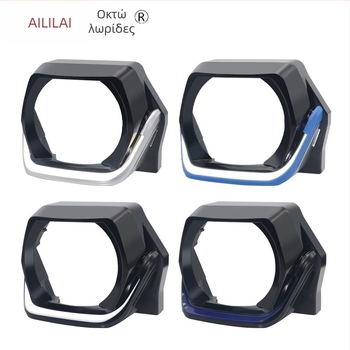 Κάλυμμα διακόσμήσης προβολέα με τετράγωνο φακό για αυτοκίνητα και μοτοσικλέτες (PVC; 3-12W; 3-12V; 2.5A; γενικού σκοπού)