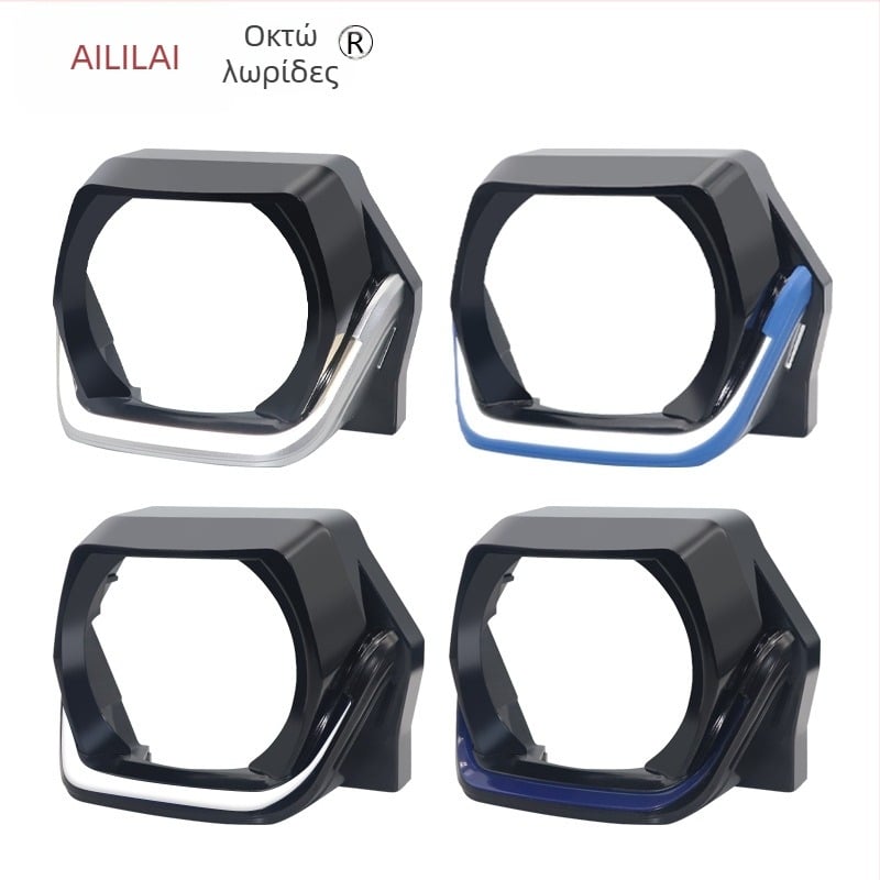 Κάλυμμα διακόσμήσης προβολέα με τετράγωνο φακό για αυτοκίνητα και μοτοσικλέτες (PVC; 3-12W; 3-12V; 2.5A; γενικού σκοπού)