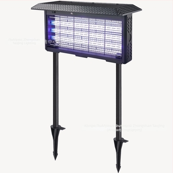 Λαμπτήρας εξολόθρευσης κουνουπιών – εξωτερική χρήση, ηλεκτρικό σοκ, UV-A μωβ φως έλξης, επαναφορτιζόμενη Li-Po μπαταρία 1200–1500mAh (αφαιρούμενη), κάλυψη 61 m²