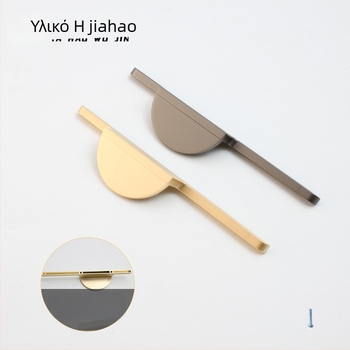 Ημικυκλικές διπλές λαβές ντουλάπας, κράμα ψευδαργύρου, ηλεκτροπλατίωση, μοντέλο 6596, κατάλληλες για γκαρνταρόμπα, ντουλάπες, συρτάρια και ντουλάπι τηλεόρασης