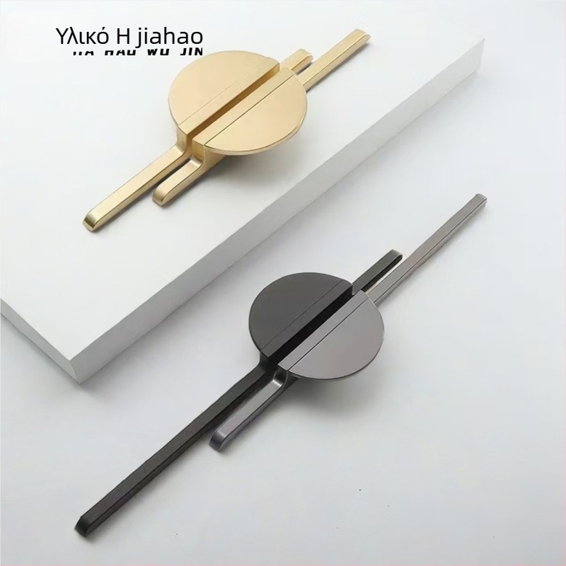 Ημικυκλικές διπλές λαβές ντουλάπας, κράμα ψευδαργύρου, ηλεκτροπλατίωση, μοντέλο 6596, κατάλληλες για γκαρνταρόμπα, ντουλάπες, συρτάρια και ντουλάπι τηλεόρασης