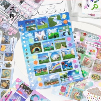 Βιβλίο αυτοκόλλητων για ημερολόγιο και διακόσμηση θήκης τηλεφώνου — Βορειοευρωπαϊκό στυλ, εκτύπωση, Leisurely μάρκα