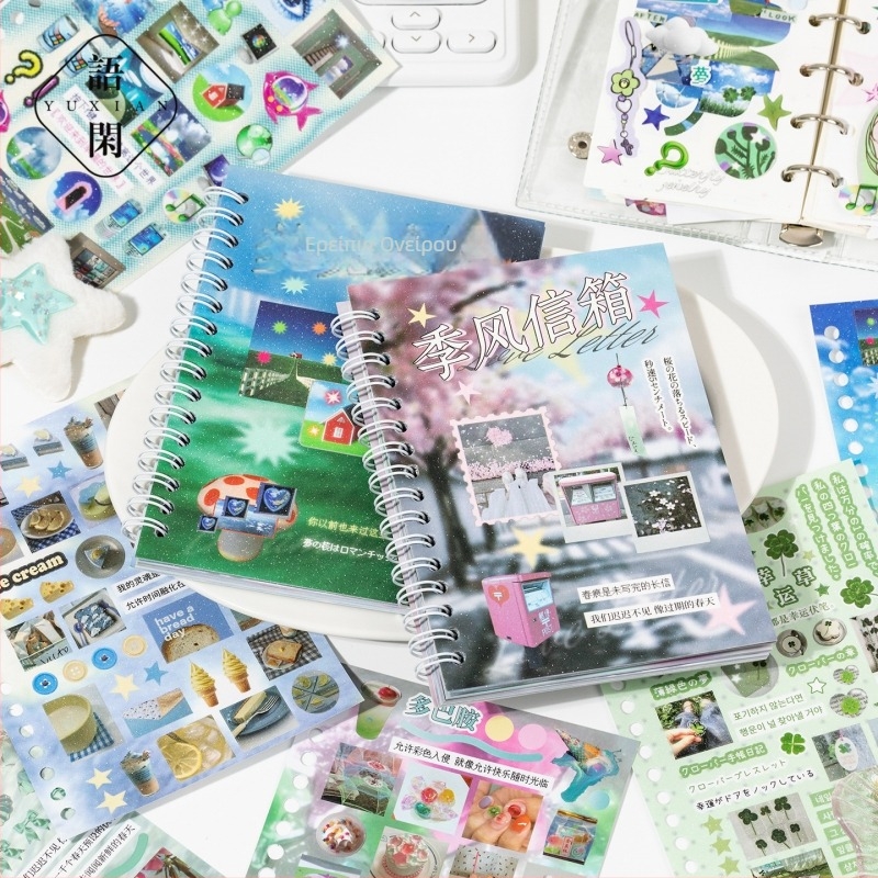 Βιβλίο αυτοκόλλητων για ημερολόγιο και διακόσμηση θήκης τηλεφώνου — Βορειοευρωπαϊκό στυλ, εκτύπωση, Leisurely μάρκα