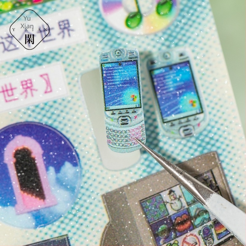 Βιβλίο αυτοκόλλητων για ημερολόγιο και διακόσμηση θήκης τηλεφώνου — Βορειοευρωπαϊκό στυλ, εκτύπωση, Leisurely μάρκα