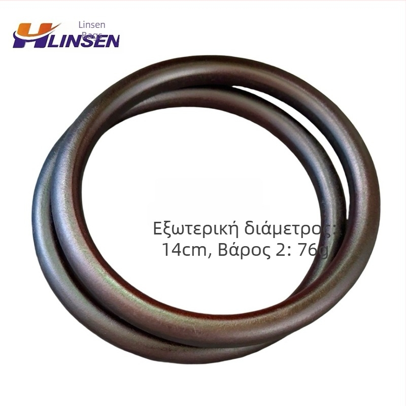 Ξύλινο στρογγυλό χερούλι για τσάντα, υφαντό χειροποίητο αξεσουάρ, ultra-light, Άνοιξη 2024, με δυνατότητα ιδιωτικής ετικέτας