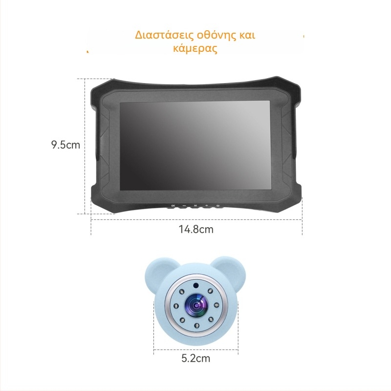 Παρακολούθηση μωρού για αυτοκίνητο, Κάμερα αυτοκινήτου, 1080P βιντεοκαταγραφή, Μονόκανάλι παρακολούθησης