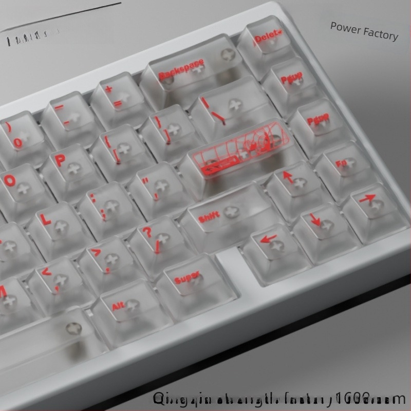 Διαφανείς ABS keycaps για μηχανικά πληκτρολόγια – Bluetooth συνδεσιμότητα, καθολική συμβατότητα, μηχανικοί διακόπτες, μονοχρωματικός φωτισμός