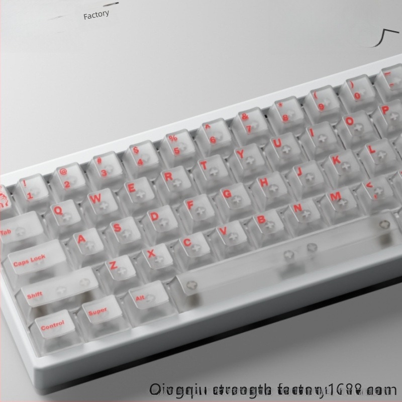 Διαφανείς ABS keycaps για μηχανικά πληκτρολόγια – Bluetooth συνδεσιμότητα, καθολική συμβατότητα, μηχανικοί διακόπτες, μονοχρωματικός φωτισμός