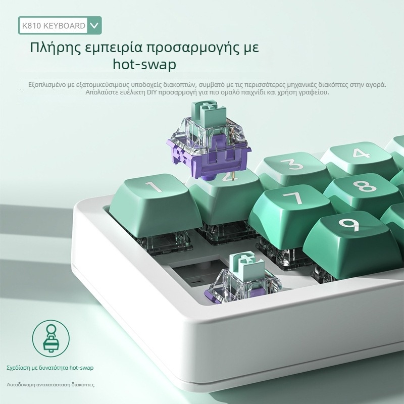 Ενσύρματο μηχανικό πληκτρολόγιο gaming με RGB φωτισμό, 87 πλήκτρα, μηχανικοί διακόπτες, καλώδιο 1,8 m