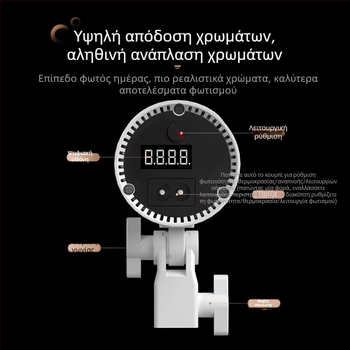 Φωτιστικό πλήρωσης φωτογραφίας με τηλεχειρισμό, 10-50W, 220V, κατακόρυφη τοποθέτηση για στούντιο φωτογραφίας