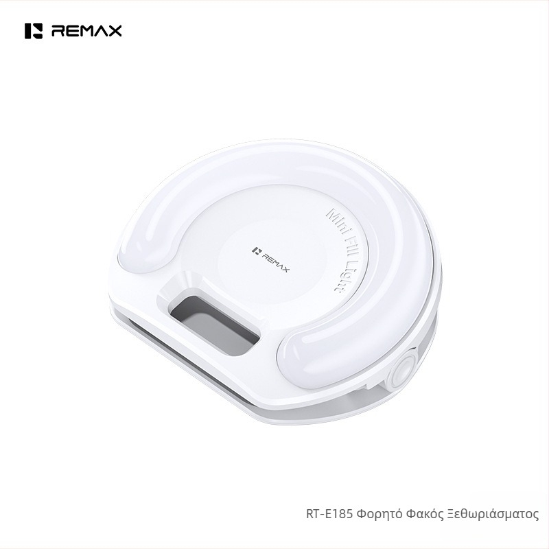Remax Rt-e185 LED φωτιστικό πλήρωσης, φορητό, κάτω από 10W, 5500–5600K, για ζωντανές μεταδόσεις και βιντεοσκοπήσεις