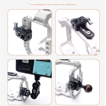 Αξεσουάρ κάμερας: εξάρτημα επέκτασης από κράμα αλουμινίου, Arri 1/4 και 3/8 μοντάρισμα, καθολική εγκατάσταση, καθολική συμβατότητα (Κράμα αλουμινίου, καθολική εγκατάσταση, καθολική συμβατότητα, 26 g)