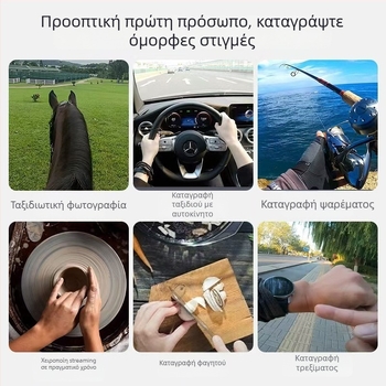 Στήριγμα κινητού για λαιμό με μαγνητικό σύστημα προβολής από πρώτο πρόσωπο για ζωντανή μετάδοση, κατασκευή από πλαστικό, κατάλληλο για ποδηλασία, ψάρεμα και υπαίθρια αθλήματα