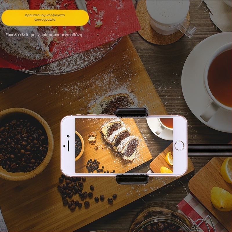 Βάση Lazy bracket για κινητό ζωντανό streaming με κάθετη λήψη, κατασκευή από πλαστικό και σίδηρο, μοντέλο Mobile Live Broadcast Vertical Shooting Bracket