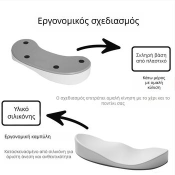 Μαξιλάρι καρπού γραφείου – σιλικόνη, αντιολισθητικό, αδιάβροχο, εύκολο στην καθαριότητα; μοντέλο Q8, περίπου 40 g, μονόπλευρο