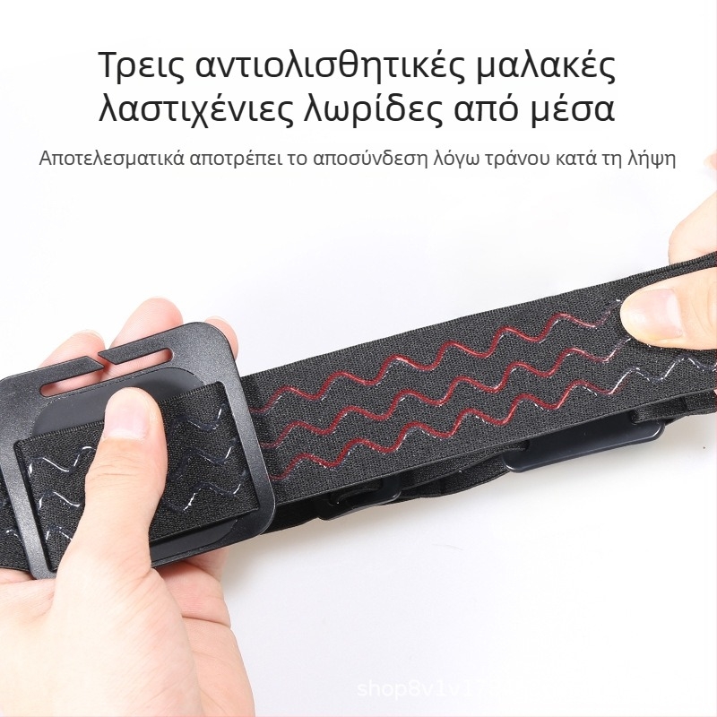 Κεφαλόδεσμος JD-02 για κάμερες δράσης, παγκόσμια συμβατότητα, ελαστικό ύφασμα + PC, προσαρμόσιμο λογότυπο