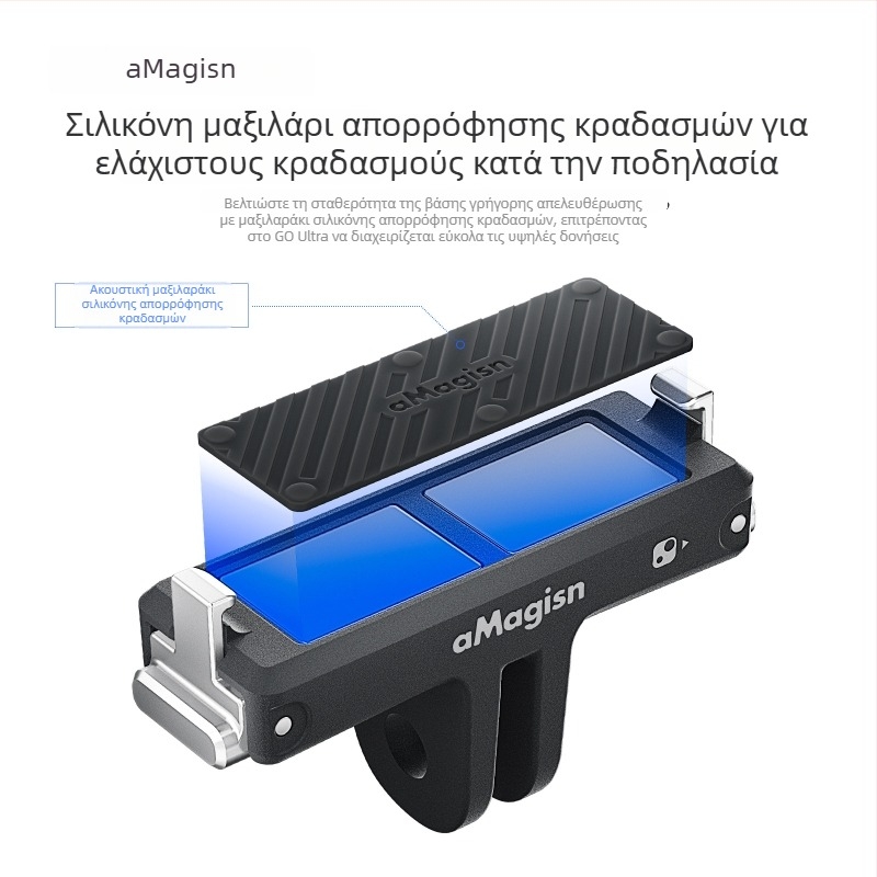 Tf05 Μαγνητική βάση γρήγορης απελευθέρωσης για Insta360 Go Ultra – Υλικό: πλαστικό, ανοξείδωτο ατσάλι, μαγνήτης