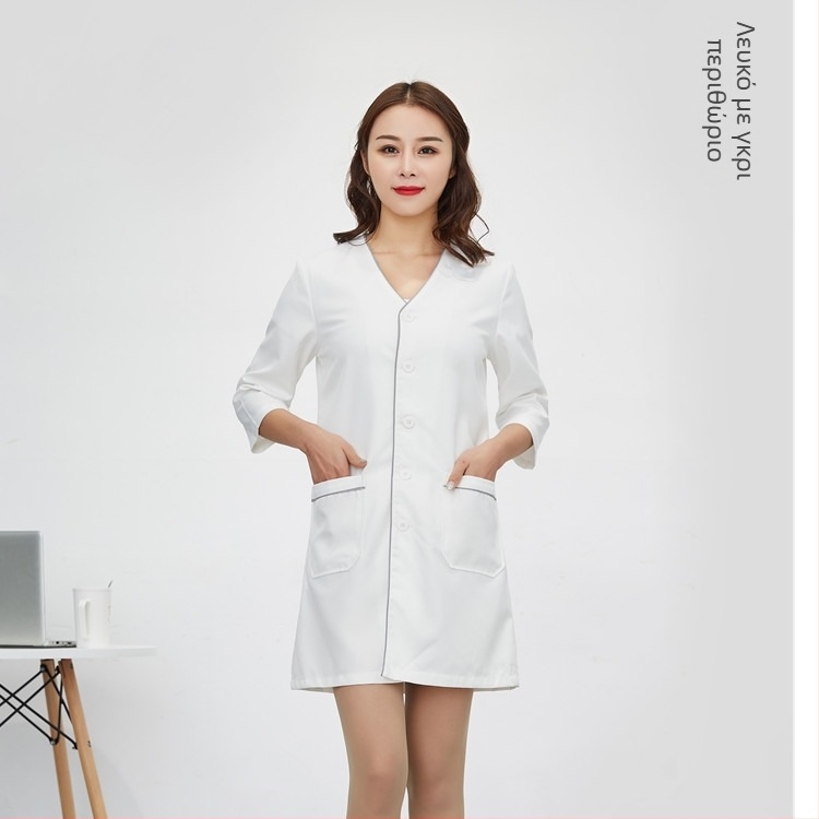 Unisex παλτό για κοσμητικό σαλόνι και ιατρικά περιβάλλοντα: Απομάκρυνση υγρασίας, 35% βαμβάκι / 65% πολυεστέρας