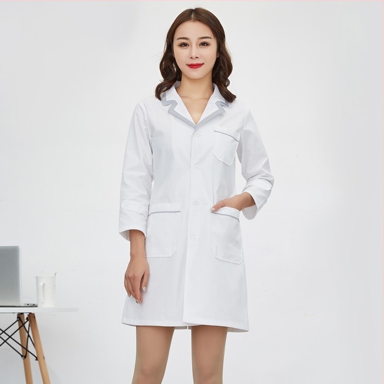 Unisex παλτό για κοσμητικό σαλόνι και ιατρικά περιβάλλοντα: Απομάκρυνση υγρασίας, 35% βαμβάκι / 65% πολυεστέρας