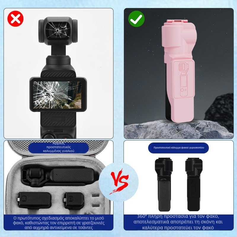 Κάλυμμα προστασίας φακού και οθόνης για DJI Osmo Pocket 3, BRDRC, ABS+PC, 27,4 g