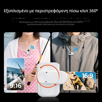 Κάμερα δράσης PX-30 με 360° πανοραμικό πεδίο, αισθητήρας CCD, οπτικό ζουμ 10x, 14,2 MP, Wi‑Fi